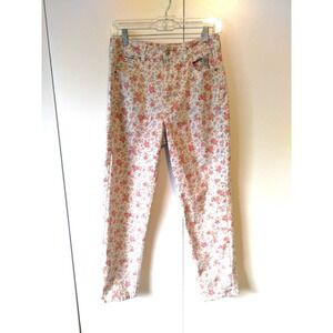 American Eagle  Womens Ditsy Floral Denim Streach Jeans Size 8 Y2K Retro Cottage